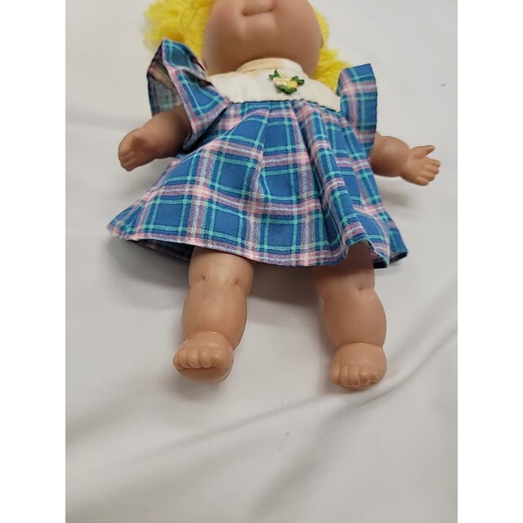 Sweet BABY DOLL with Yellow Hair Dress Sleep Eyes 9" CEAN TOYS - Picture 11 of 16